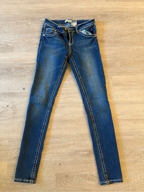 Slim Fit Dark Blue Women's Stretch Skinny Jeans